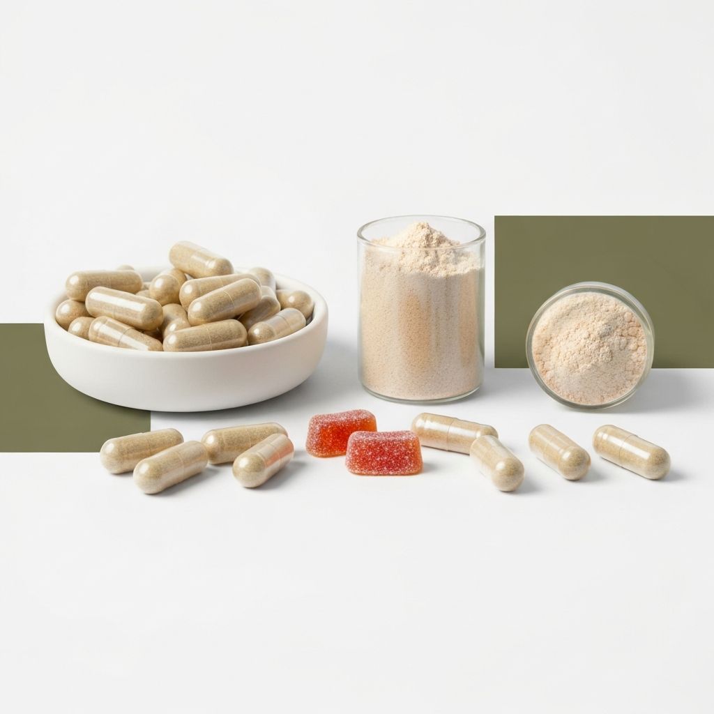 Supplement formats capsules powders gummies