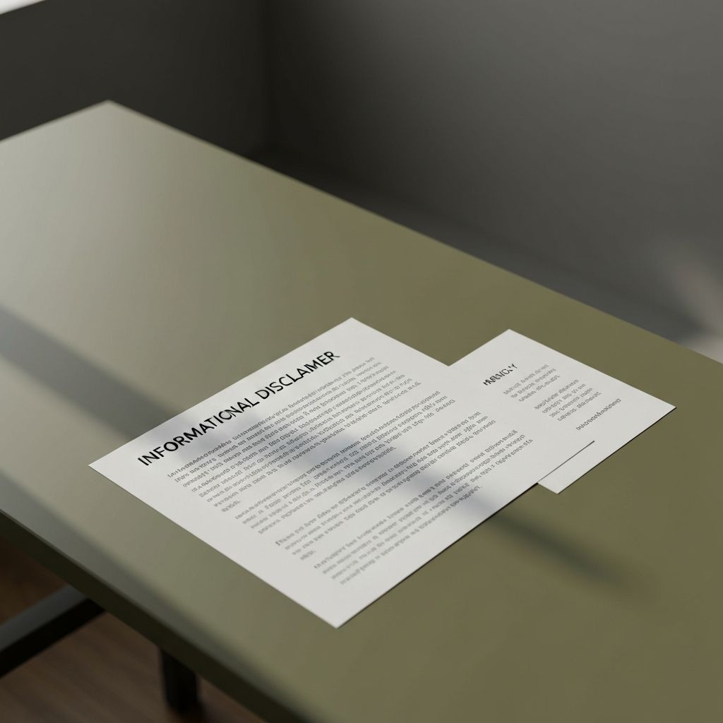 Health disclaimer transparency